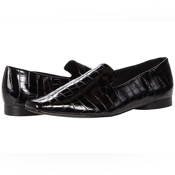 Who What Wear Poppy Flats Croc Loafers 7 - Picture 1 of 6